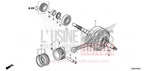 VILEBREQUIN/PISTON MSX125D de 2013